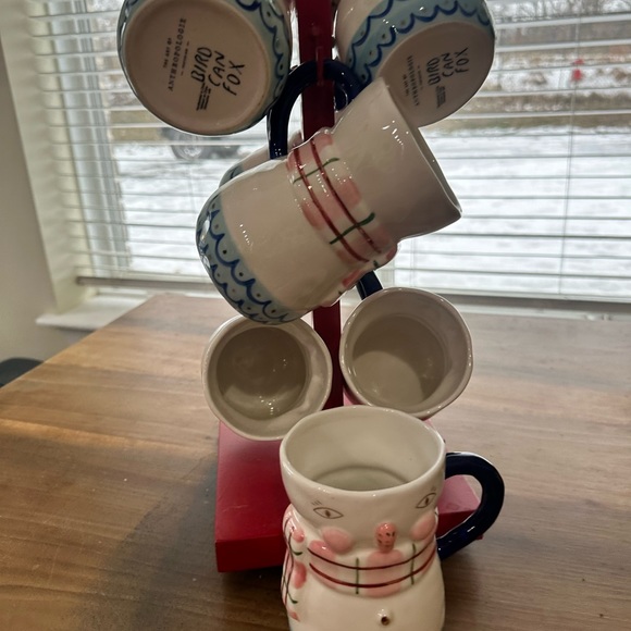 BIRDCANFOX Bird Can Fox 2022 ANTHROPOLOGIE SNOWMAN MUG 7 Available  - No Flaws - Picture 5 of 6